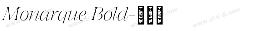 Monarque Bold字体转换
